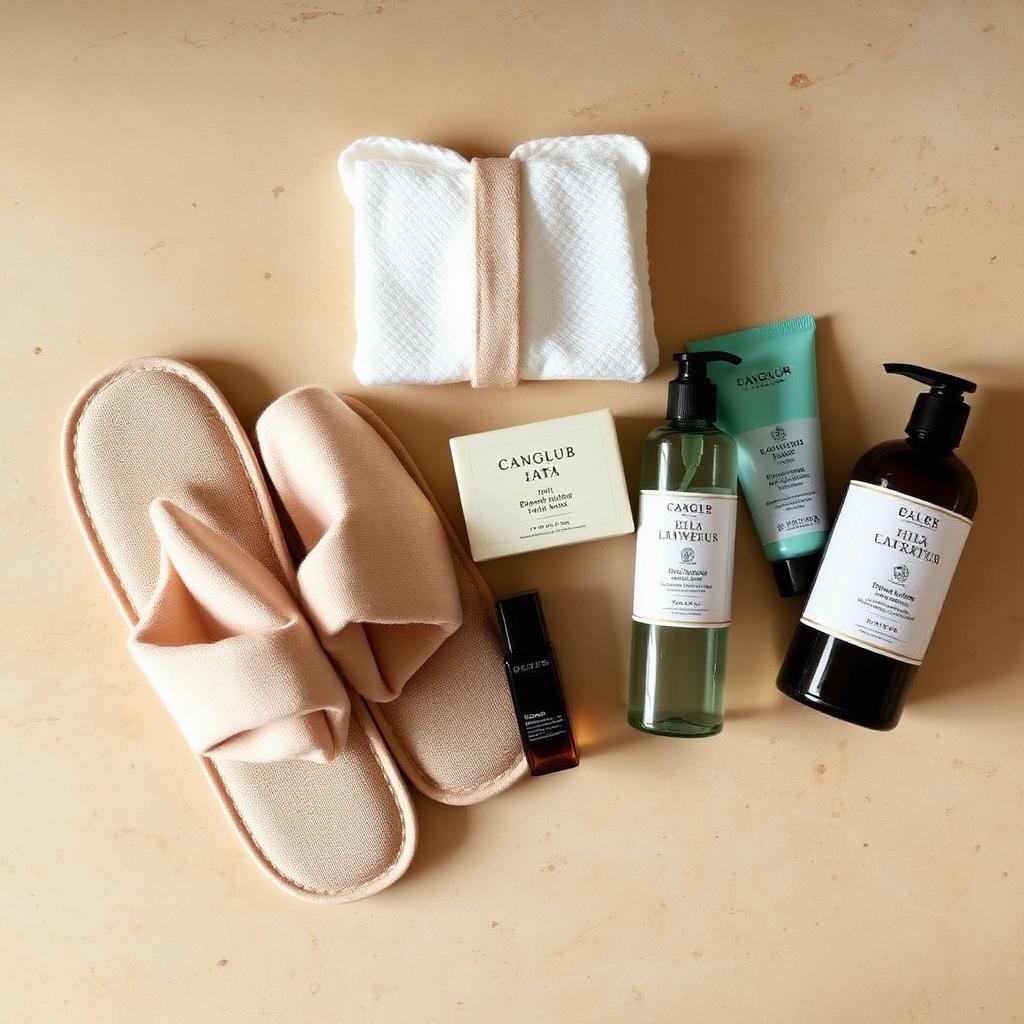 Luxury hotel guest amenity kit